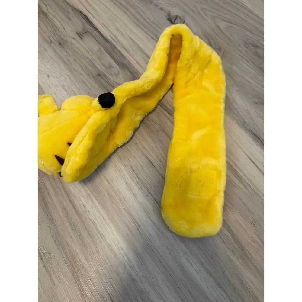 Pikachu Fat Pokemon Scarf Fuzzy Plush 6